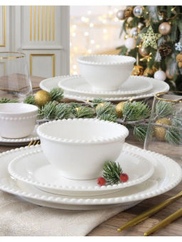 Пиала, 12х6 см, 350 мл, фарфор P, белая, Бусины, Tiffany White - Easy life фото 6