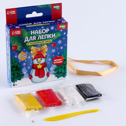 Набор для создания фигурки из полимерной глины Снеговичок - Школа талантов фото 3