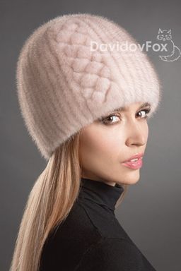 Шапка Сноп норка орнамент кизил