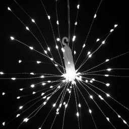 Гирлянда для дома на батарейках "Сфера" 160 ламп LED, d - 30 см, 2 реж.,IP-20, (3хАА), Белый