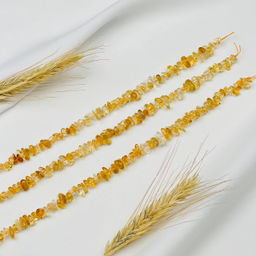 Бусины для украшений из Цитрина крошка