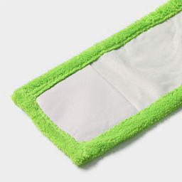 Насадка для плоской швабры Доляна, микрофибра, 4212 см, зелёная  фото 5