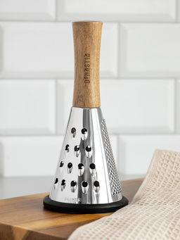 Терка круглая 8,8х8,8х19 черный дерево акации, нерж.сталь Терка круглая 8,8х8,8х19 черный дерево акации, нерж.сталь