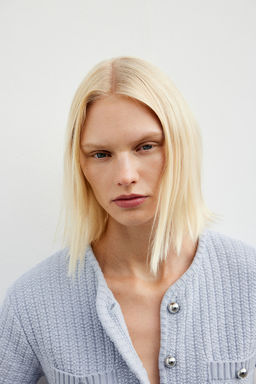 Cardigan en punto con estructura - H&m фото 2