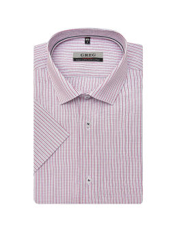 Сорочка мужская короткий рукав GREG 164/201/6136/Z/1p