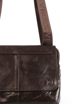 LACCOMA сумка VIN33557-1-коричневый натуральная кожа хлопок
