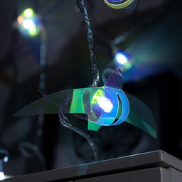 Гирлянда Нить 2.5 м с насадками Птички, IP20, прозрачная нить, 10 LED, свечение белое, 220 В - Luazon lighting фото 2