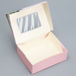 Цена за 10 шт. Кондитерская упаковка, коробка с ламинацией «Тюльпаны», 10×8×3.5 см