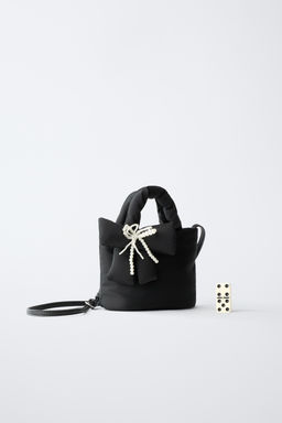 NYLON CROSSBODY BAG WITH BOW - Zara фото 6