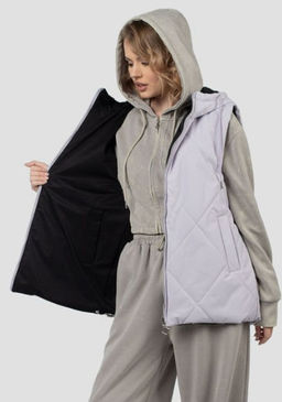 Куртка жилет двусторонняя демисезонная (синтепон 100)