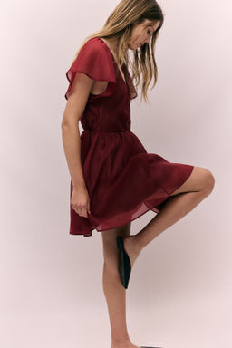 Vestido con mangas mariposa - H&m фото 8