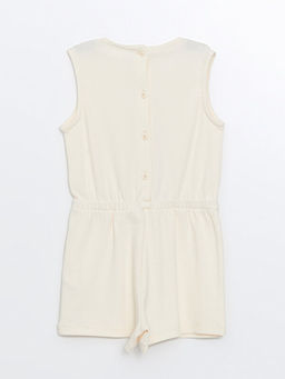 Bisiklet Yaka Kolsuz Bask?l? K?z Bebek Tulum - Waikiki фото 3