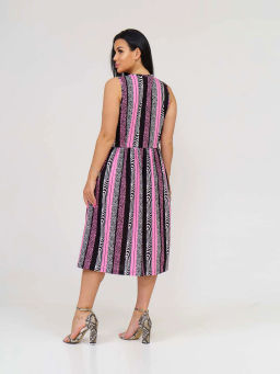 Сарафан женский, цвет черный розовый