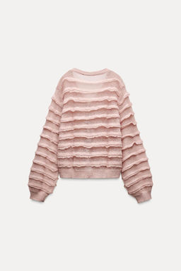 RUFFLED KNIT CARDIGAN - Zara фото 4