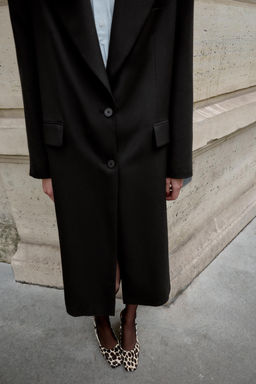 ANIMAL PRINT LEATHER SLINGBACK SHOES - Zara фото 3