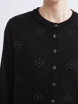 Bisiklet Yaka Ta?l? Kad?n Triko H?rka