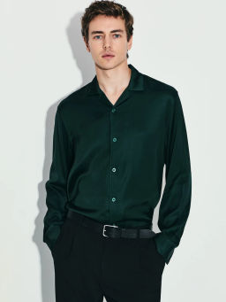 Сатиновая рубашка relax fit / Zarina