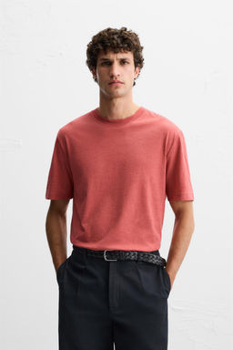 WASHED T-SHIRT WITH SLITS - Zara фото 2