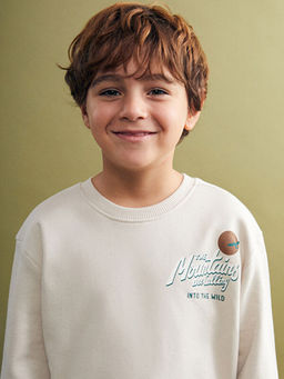 Bisiklet Yaka Erkek ?ocuk Sweatshirt