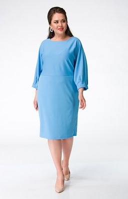 4162 платье из плотного трикотажа Удлиняет фигуру благодаря своему покрою. - Ckc collections фото 3