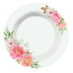 Тарелка плоская 19 см JEWEL Жизель 7265 (стеклокерамика)