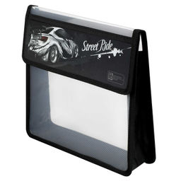 Папка для школьных тетрадей пластиковая Феникс+, арт. 72374/ 12 БЕЛАЯ МАШИНА (полипропилен, формат А