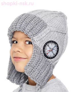 7987 Ушанка для мальчика флис (50-54)