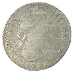 2 реала 1788 года Испания