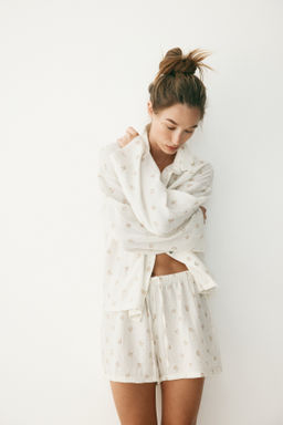 Camisa y pantal?n corto de pijama - H&m фото 18