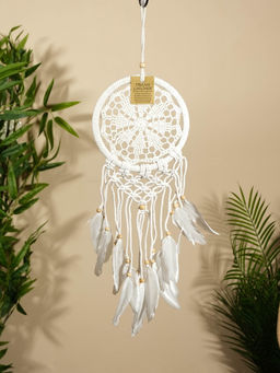 Ловец снов «Белый цветочек», 17×50 см