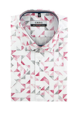 Сорочка мужская короткий рукав GREG 163/201/62031/ZS/C/1p  фото 2