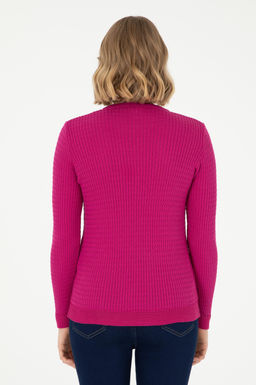 Женский базовый свитер цвета фуксии Неожиданная скидка в корзине - U.s. polo assn фото 5