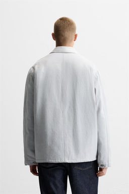 DENIM JACKET WITH CONTRAST COLLAR - LIMITED EDITION - Zara фото 3