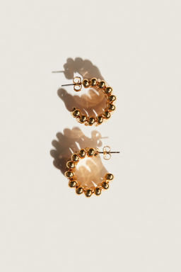 Pendientes de aro chapados en oro