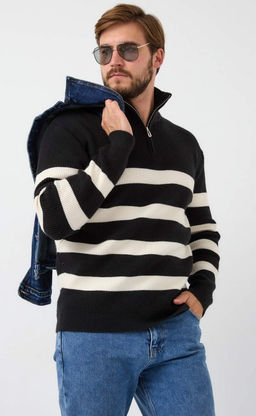 Джемпер F421-1545 black-white - Fine joyce фото 10