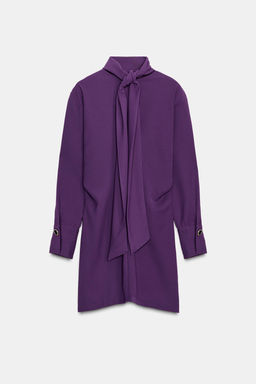 MINI DRESS WITH SCARF - Zara фото 8