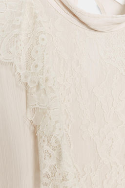 LACE MIDI DRESS WITH BELT - Zara фото 9