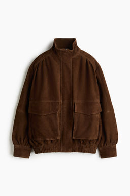 Chaqueta oversize de ante