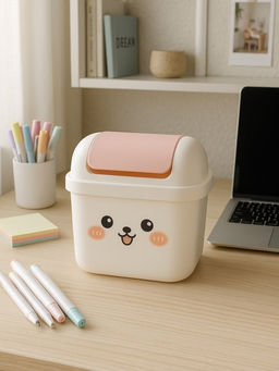 Мусорное ведро настольное "Bunny", white