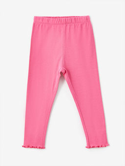 Bisiklet Yaka Uzun Kollu Cinderalla Bask?l? K?z Bebek Ti??rt ve Tayt 2li Tak?m - Waikiki фото 3