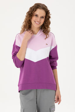 Женский фиолетовый свитшот Неожиданная скидка в корзине - U.s. polo assn фото 8