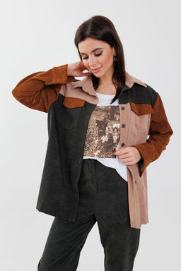 Рубашка ANELLI 1748 Оттенки леса