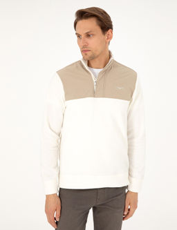 Ekru Regular Fit Sweatshirt - Pierre cardin фото 3