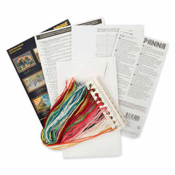 Набор для вышивания PANNA Золотая серия C-7058 Пионы в шляпной коробке 33 х 32 см