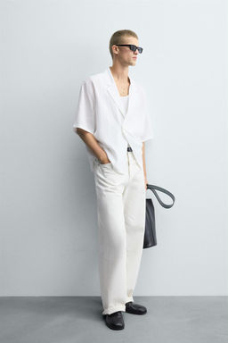 100% LINEN KIMONO SHIRT - Zara фото 14