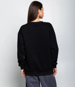 Свитшот #КТ1782, чёрный