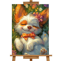 Мозаика алмазная "Сон щенка" 20*30см.