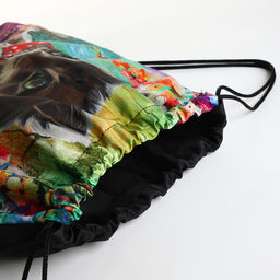 Мешок для обуви на шнурке, с принтом, размер 45×1×34 см, разноцветный