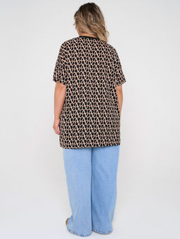 Блузка 0087-29 черный муар