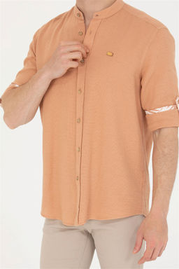 Мужская рубашка светло-коричневого цвета с длинным рукавом Неожиданная скидка в корзине - U.s. polo assn фото 6